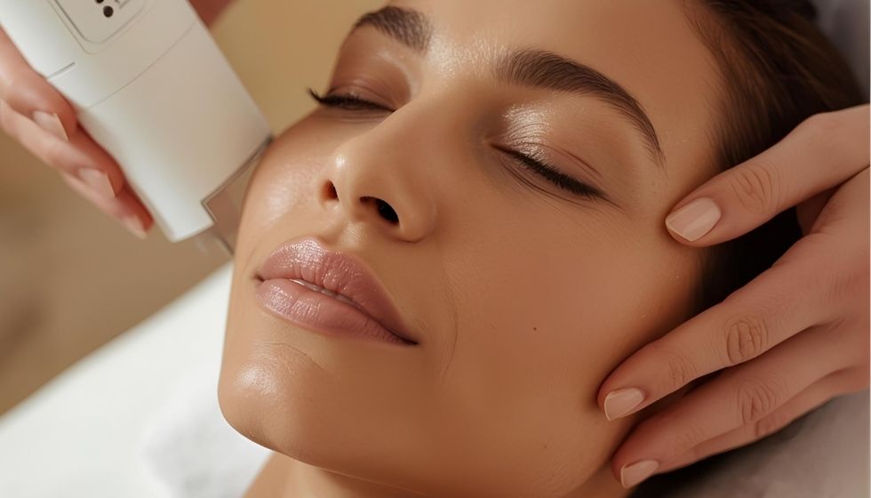 Femme recevant un soin du visage Advance Beauty